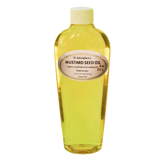 8 oz Pure Mustard Seed Oil Organic Cold Pressed by kessil2000