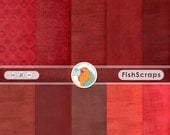Red Digital Paper - Crimson - Rouge - Textured CardStock - Commercial & Personal Use - Il_170x135