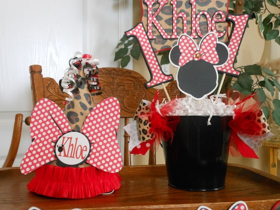 Minnie Mouse Leopard Ultimate Birthday Party Package Il_570xn