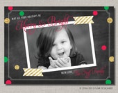 Holiday or Christmas Photo Card - Set of 50 Cards - Merry Bright Cheer by Flair Designery Il_170x135