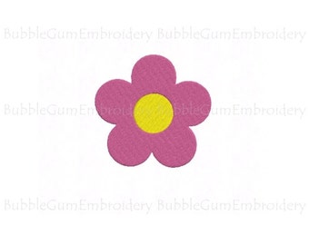 Daisy Flower Embroidery Design Instant Download
