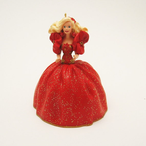 Vintage Hallmark Ornament Holiday Barbie by HoliDaisy on Etsy