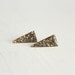 geometric glitter resin post earrings - gold spike earrings