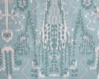 BOMBAY MIST designer, drapery/bedding/upholstery ikat fabric