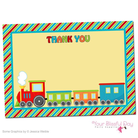 PRINTABLE Birthday Express Thank You Cards #507 Il_570xn