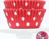 Red GREASEPROOF Dot Baking Cups Cupcake Liners - Quantity 50 Il_170x135