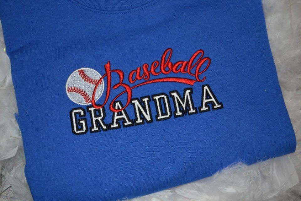 Baseball Grandma Embroidered Shirt