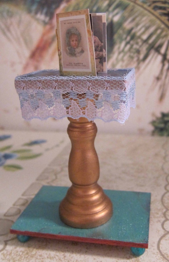 Dollhouse Miniature Book Display Stand by LaBoutiqueRueDeParis