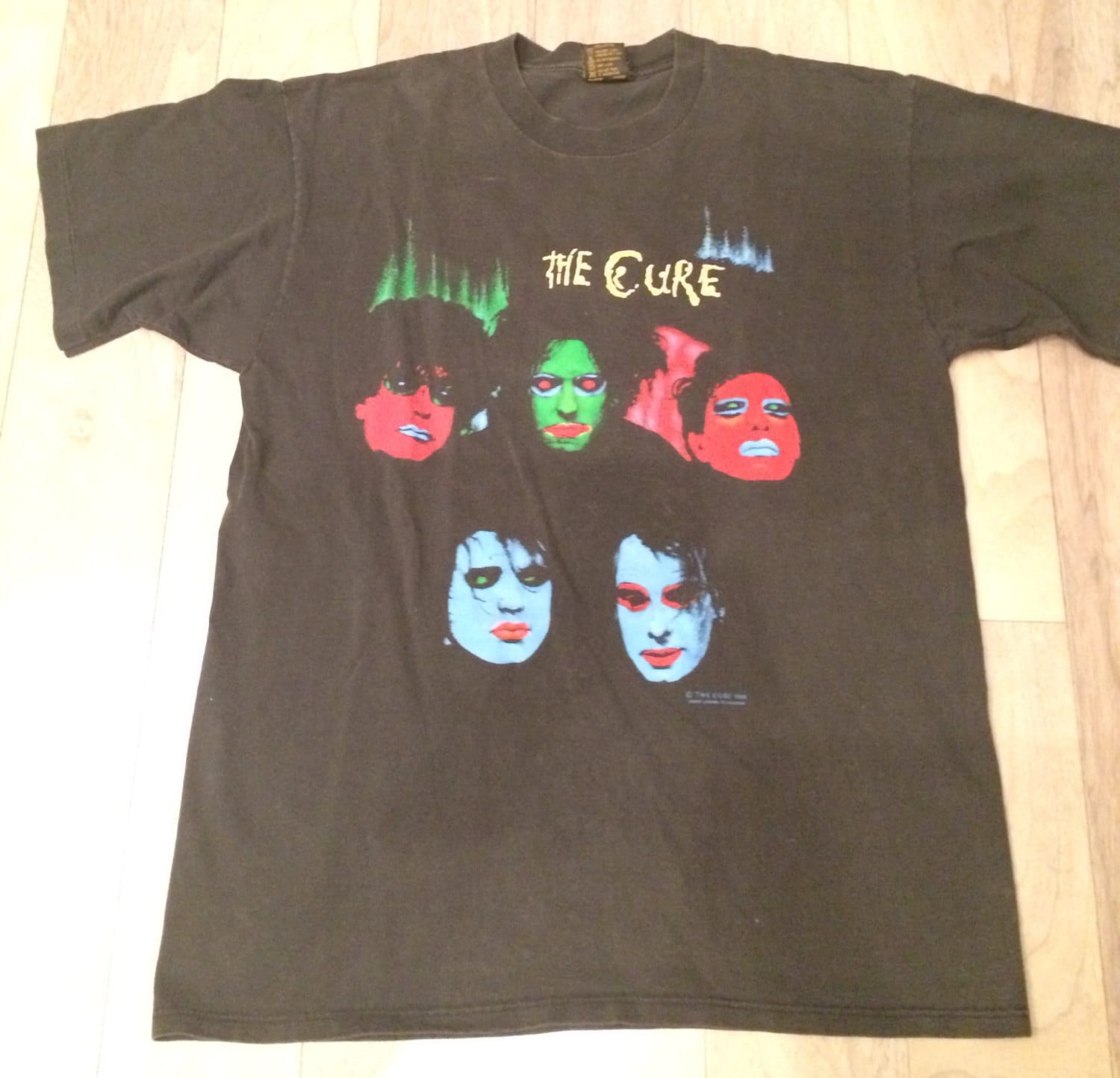 The Cure Band Shirt
 Vintage The Cure Band T Shirt Mens XL 1986 In by PulpbySabrina