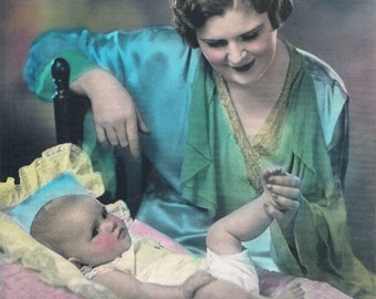 Tickle Toes Hand Tinted Photo Print