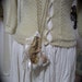 Drawstring Necklace Pouch, cell phone ipod iphone pouch bag, Paris France chic cotton