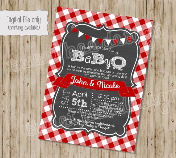 Bbq Shower Invitations 5