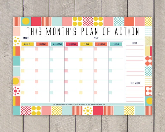 Image result for monthly planner