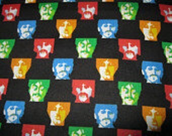 Beatles Yellow Submarine/All You Need Is Love Pics Andy Warhol Style Fabric by VIP - by the yard