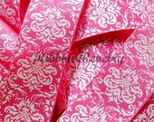 GORGEOUS Pink gllitter damask 7/8" grosgrain ribbon coordinates with Christmas lines Il_170x135