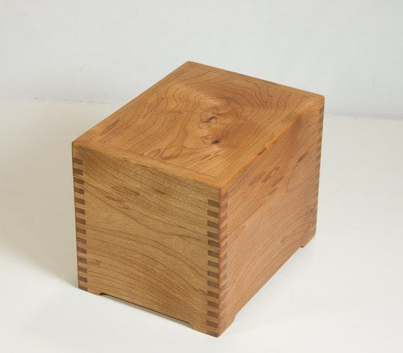 Alder wood recipe box
