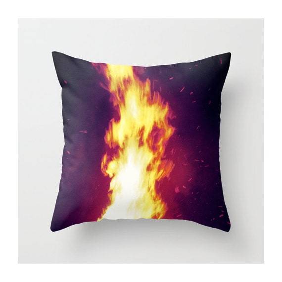Items similar to Fire Throw Pillow Cover on Etsy