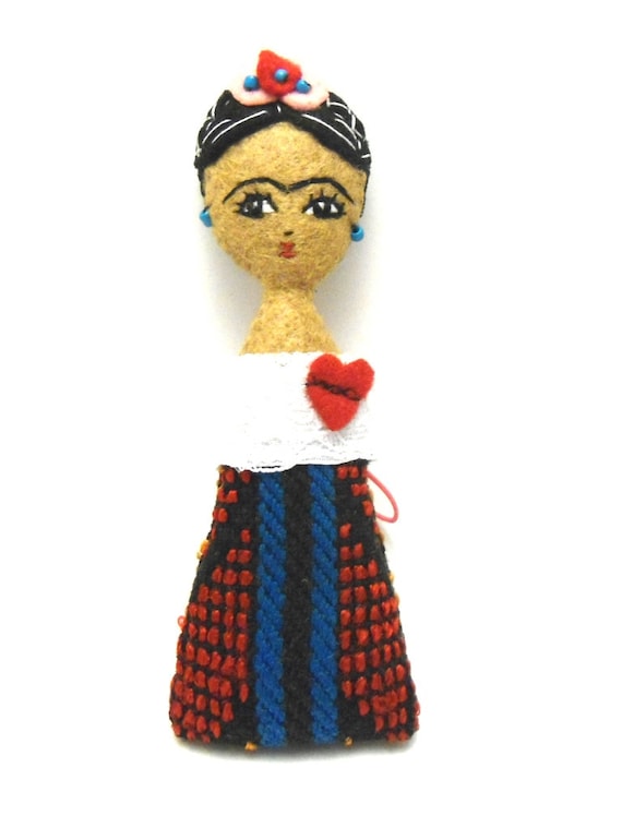 Items similar to frida Kahlo, frida art doll, frida doll on Etsy