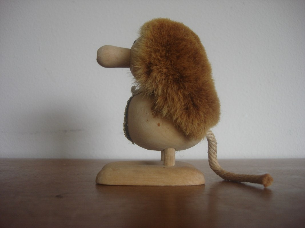 Vintage MId Century Viking Toy Wooden Troll Figurine 1950s