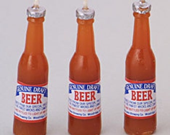 Beer Bottle Cake Candles