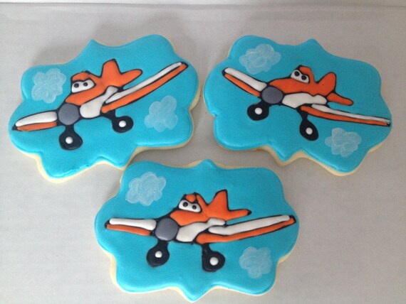 Plane Sugar Cookies by Just4YouTreats on Etsy
