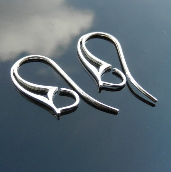 Sterling Silver Earring HOOKS Earwires Silver 925 Nickel Free