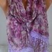 ON SALE - Floral Scarf Shawl Women Scarf Multicolor Cowl with Lace Edge Gift for Her