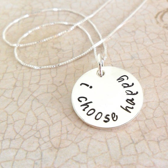 ... Quote | Personalized Word Necklace | Quote Jewelry | Sterling Silver