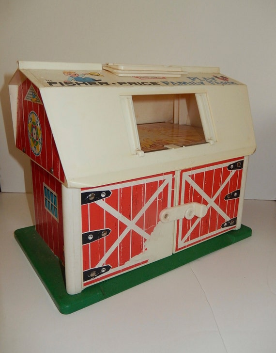 1967 Fisher Price Barn Farm vintage toy Red Barn toy vintage