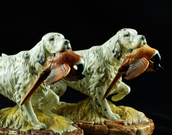 english dog figurines