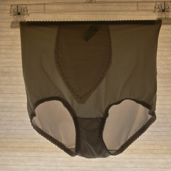 control top white sheer panties size small