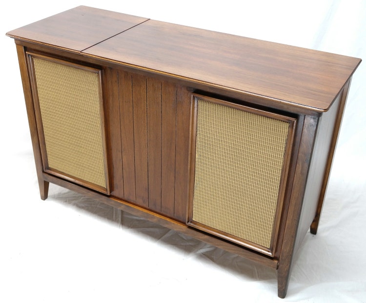 VINTAGE Mid Century Modern Zenith Hi Fi Console by thevintedgeco