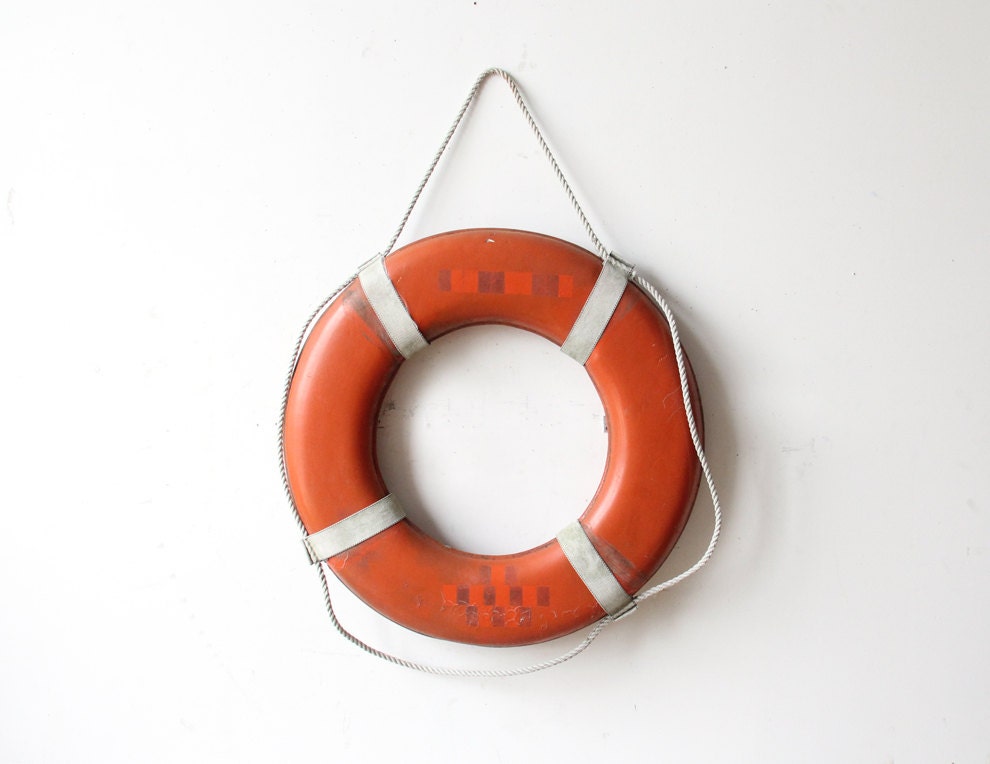 Large Orange Life Preserver