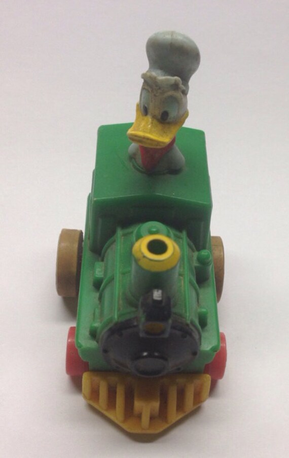 Vintage Disney Toy Donald Duck Rolling Train
