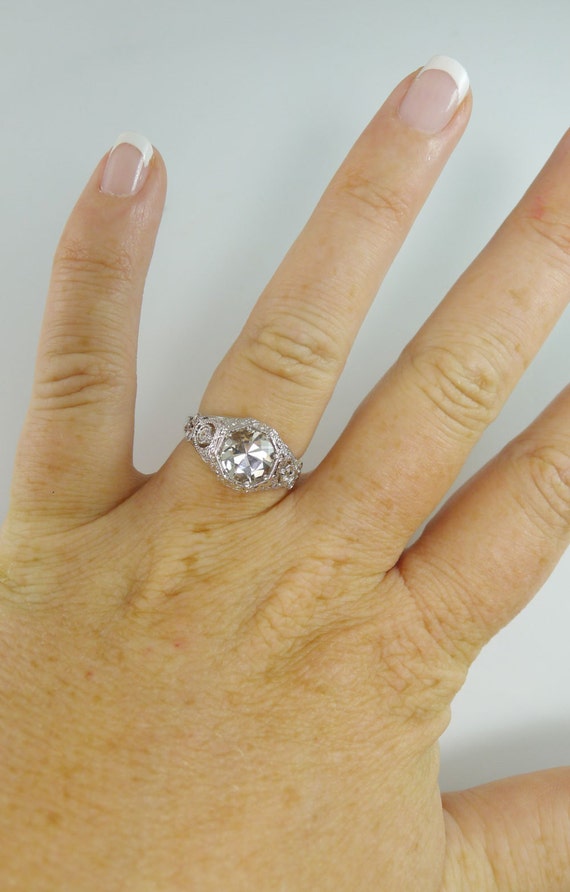 Diamond Alternative Alternative Engagement Ring by greengem