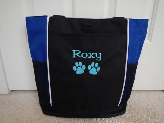 Tote Bag Personalized Paw Prints Dog Groomer Walker Puppy Vet ...