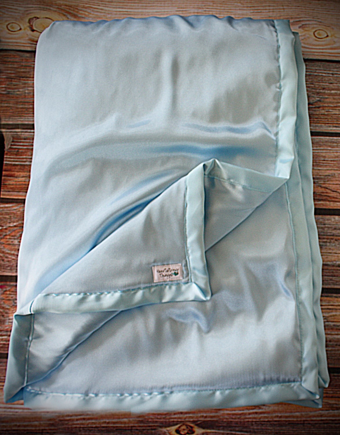 Satin blanket Silk blanket Baby Blue Blanket Blue Banket