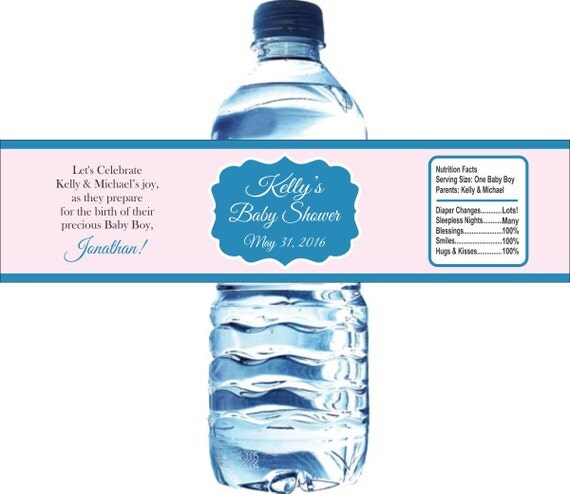 75 Baby Shower Water Bottle Labels, Birthday, etc - Waterproof and self stick Il_570xn