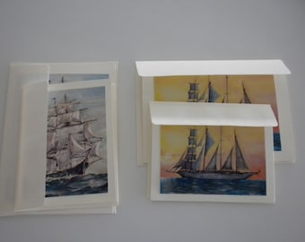 Tall Ship Note Card Set Original Art Photos