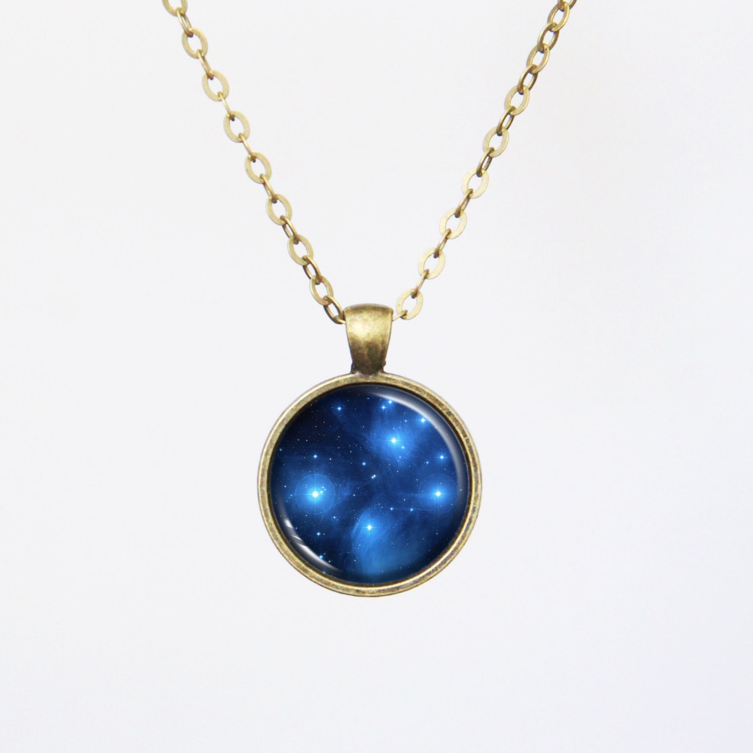 Galaxy Necklace Star Cluster Pleiades Seven Sisters by FuntasyLand
