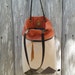 Everyday Tote bag / Beige Canvas Leather Bag