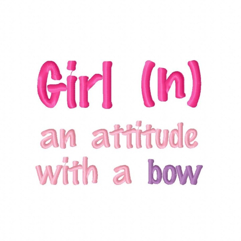 Girl Definition Define Saying Embroidery Design by AppliqueCandy
