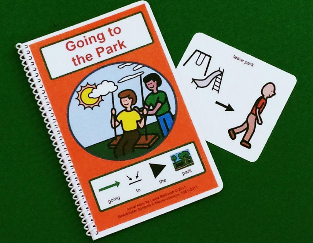 Going to the Park Social Story PECS Autism by TheAutismShop