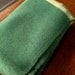 Vintage Wool Blanket Green Heather Camp Full Size