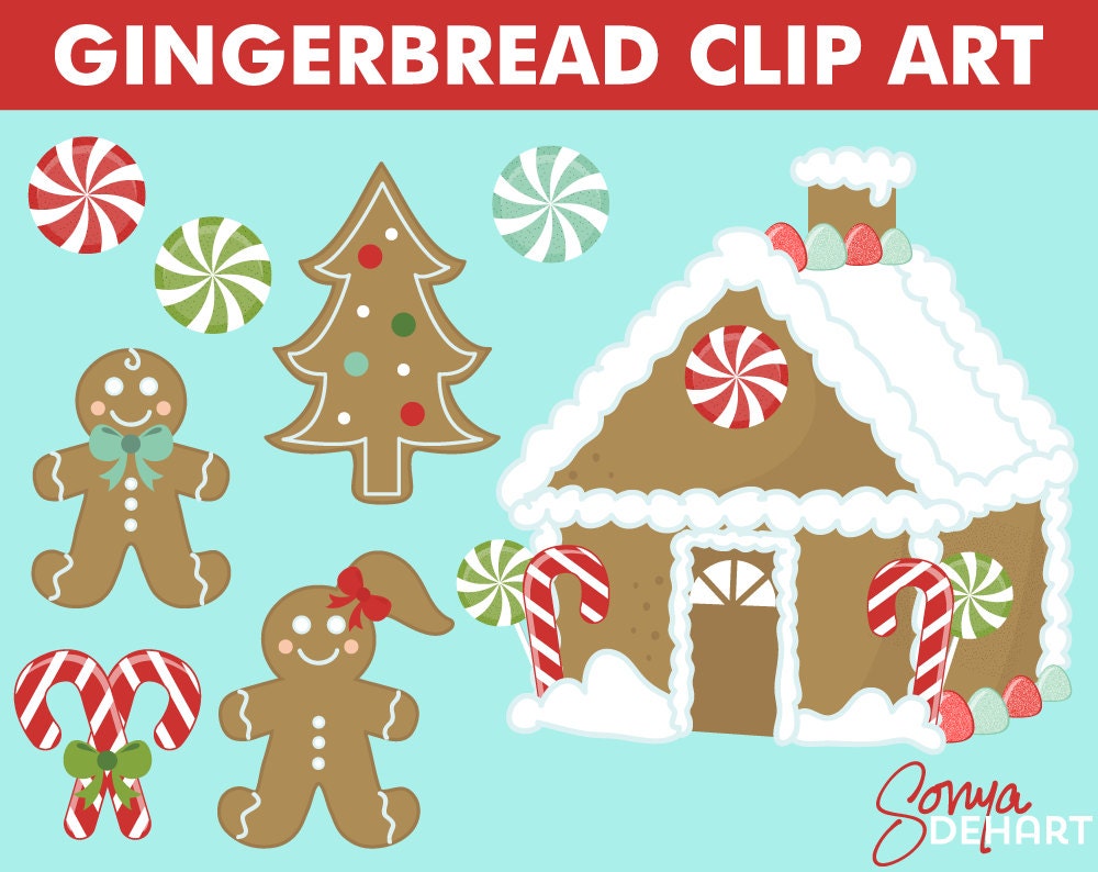 free christmas clip art gingerbread house - photo #47