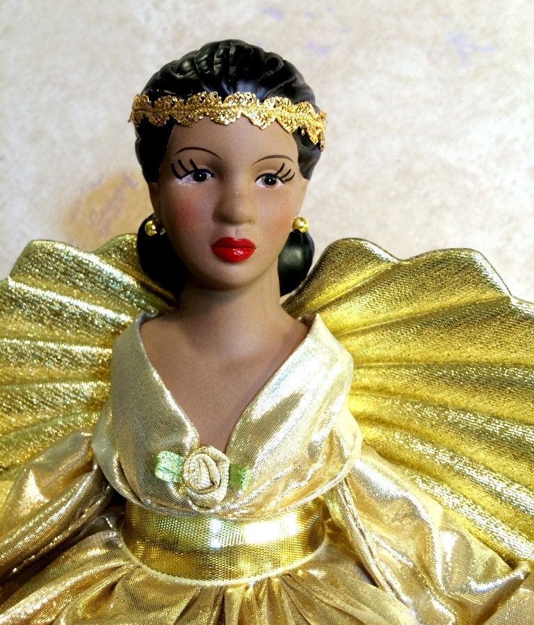 black angel christmas tree topper african american porcelain black angel christmas tree topper african american porcelain