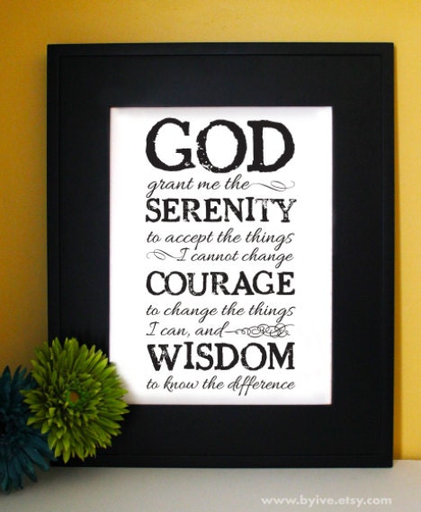 serenity prayer short version aa prayer inspirational