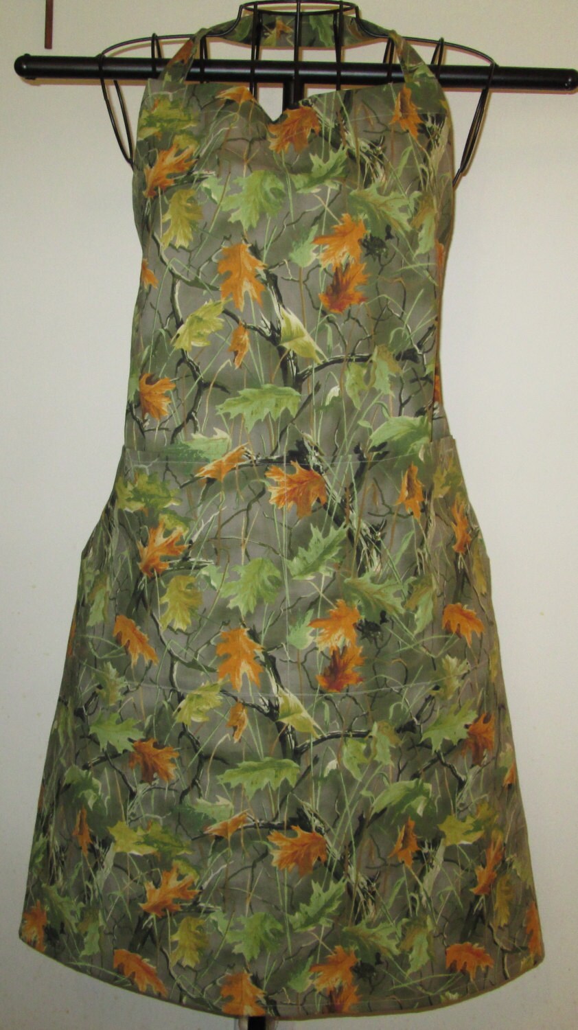 Homemade Camouflage Apron with Pockets