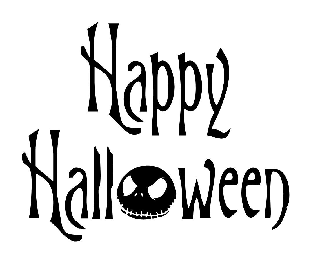 Happy Halloween With Jack Skellington Iron By Stickysidedownvinyl