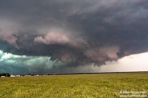 A Rotating Severe Supercell Thunderstorm in by ScenicSurroundings